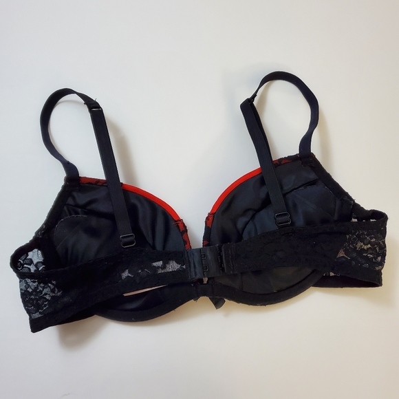 La Senza - Corset style bra - Black and Red lace. Size 32B - Picture 4 of 6